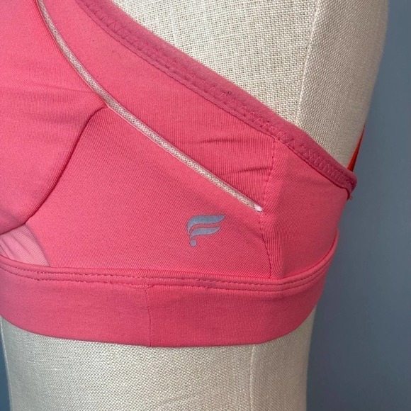FABLETICS Belle High Impact Sports Bra in Sunset Bonfire Women's Size S Strappy - Picture 9 of 12
